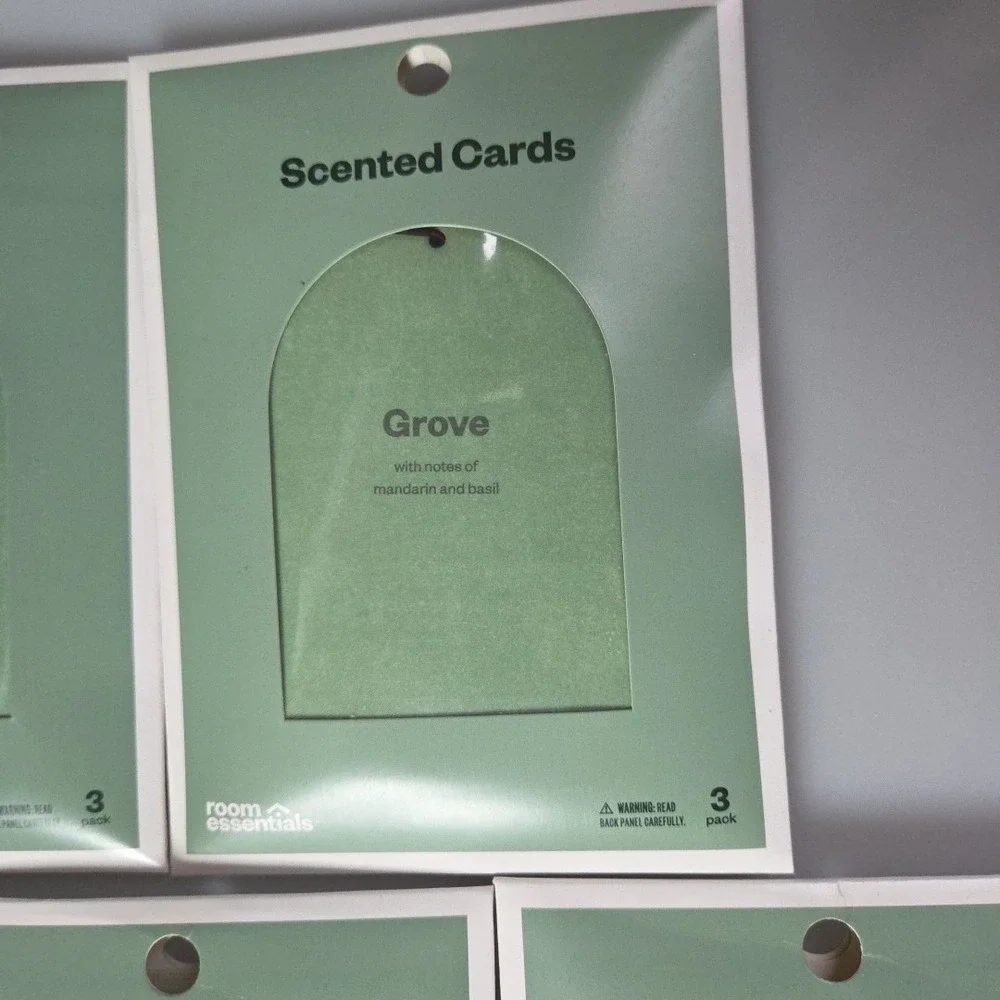 5 Pack (Total Of 15 Card) Of Grove‎ Hanging Car Diffusers - Room Essentials™